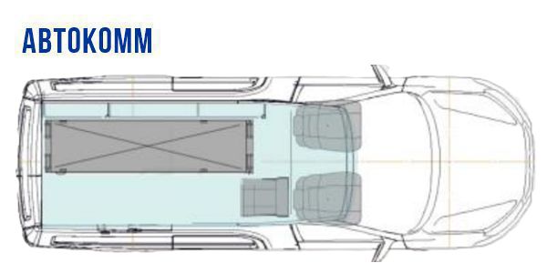 Компоновка катафалка LADA Granta KUB